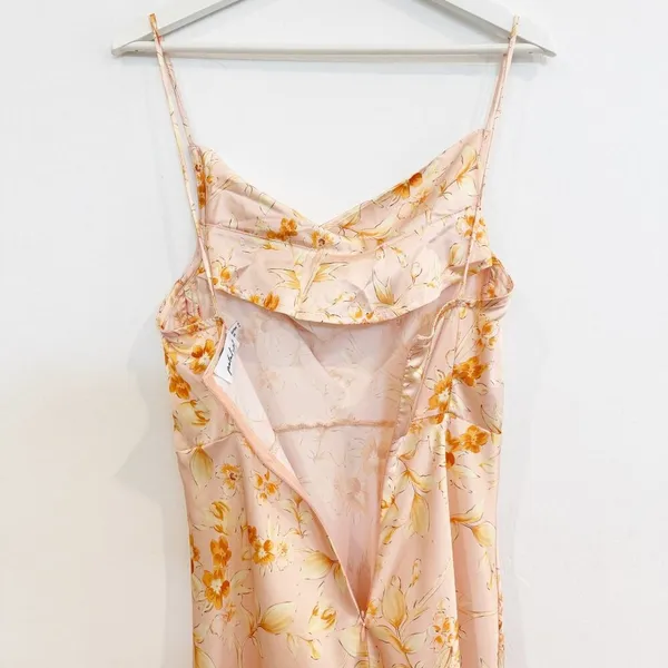Petal & Pup Cowl Neck Floral Satin Midi Dress Wedding Summer Party Cocktail 4 - Image 8