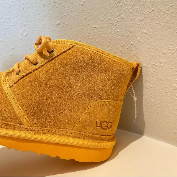 UGG Women's Yellow Suede Ankle Booties - Image 6