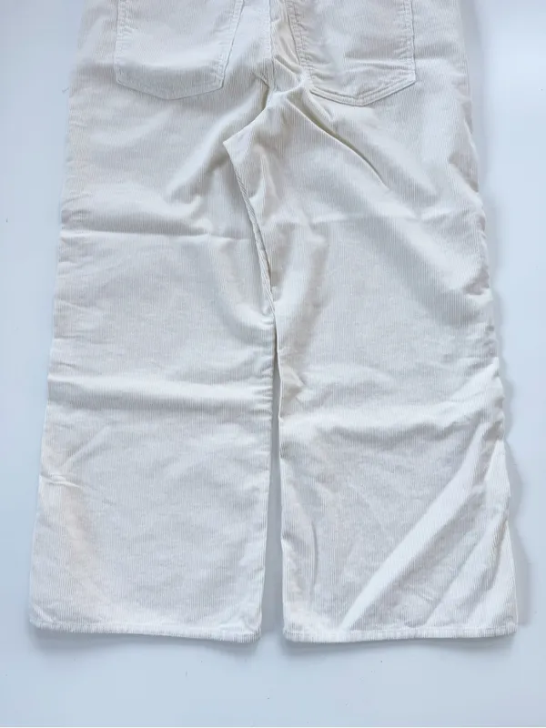 Veronica Beard Taylor High Waist Crop Wide Leg Corduroy Pants size 32 - Image 9