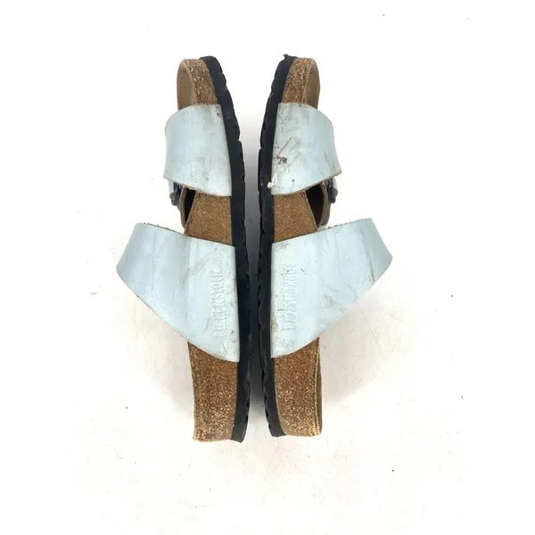Birkenstock Sydney Light Blue Leather Sandals Womens EU 37 US 6 Regular - Image 4
