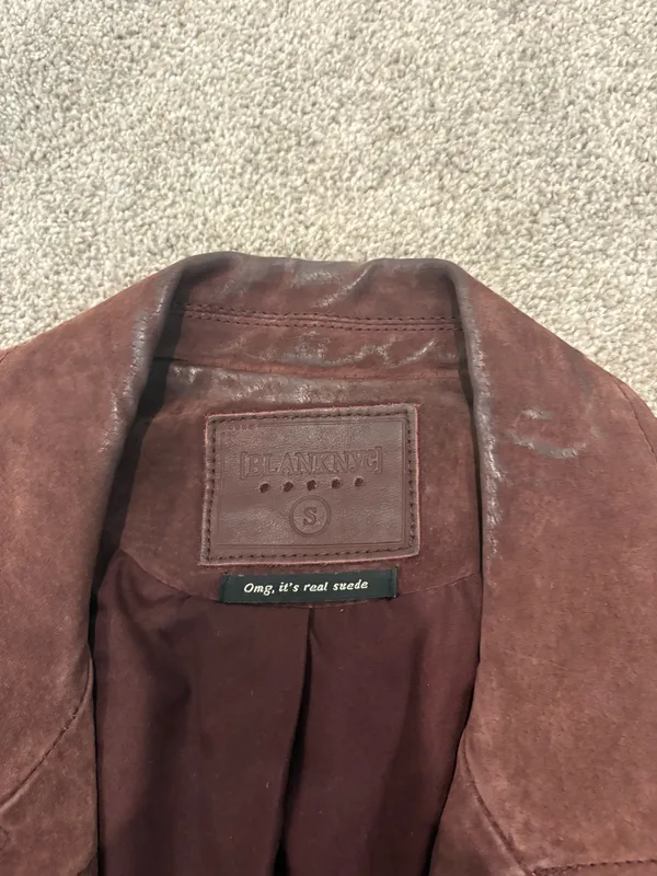 BLANKNYC Suede Moto Jacket Small - Image 5