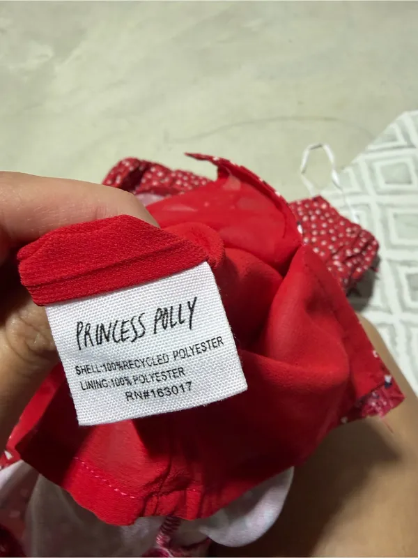 Princess Polly Red Print mini Sundress 2 - Image 6