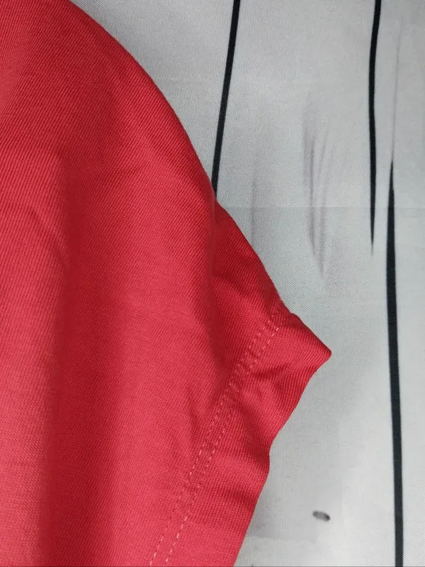 Aritzia’s Wilfred Red Ruched Drawstring Crop Casual Athleisure Minimalist Tee - Image 2