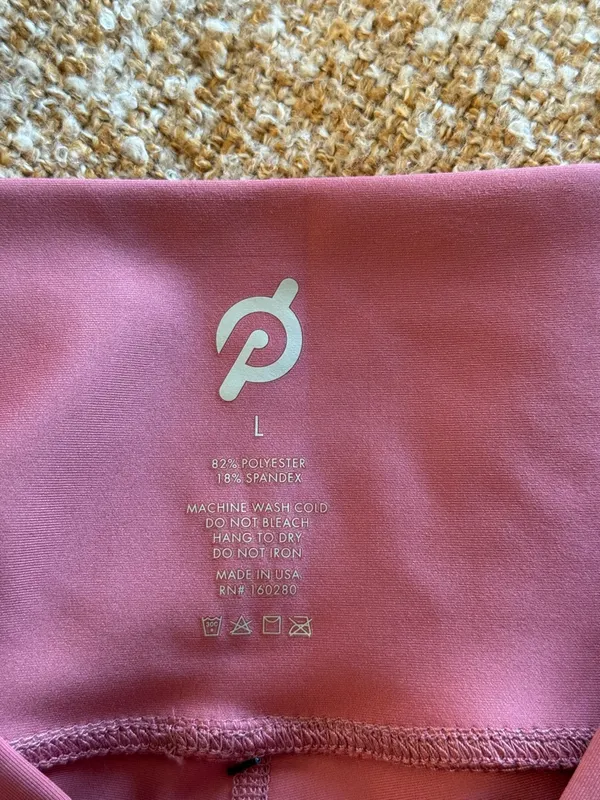 NEW Peloton Solid Flex Leggings Pink‎ Activewear Workout Gym Cycling Pants NWT - Image 5