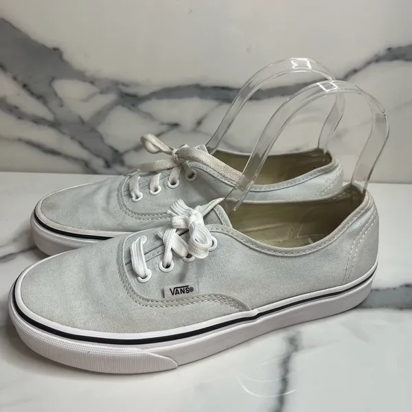 Vans Classic Baby Blue Canvas Off the Wall Skateboard Shoes Men Sz 6 Wm Sz 7.5 - Image 4