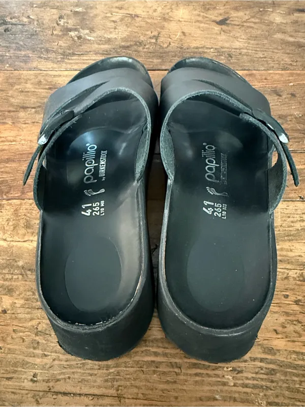 Papillio by Birkenstok Black Buckle Strap Sandals Size 41/10.5 - Image 4