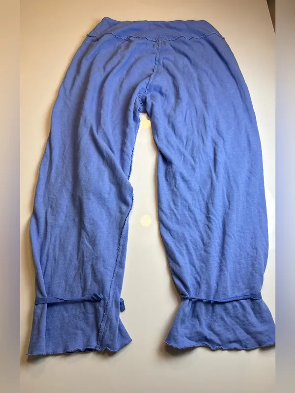 FREE PEOPLE Intimately‎ - Organic Cotton Blue Lounge Pants Size SP - Image 6