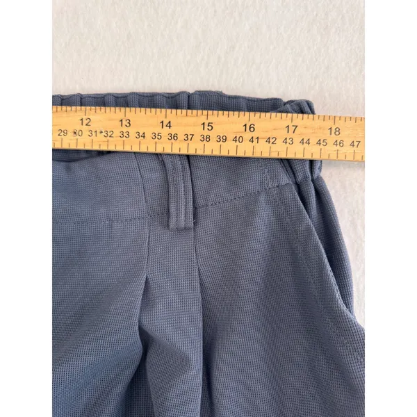 Halara Blue Gray Wide Leg Pleated Elastic Waist Trousers Pants‎ 1X Regular 0528 - Image 3
