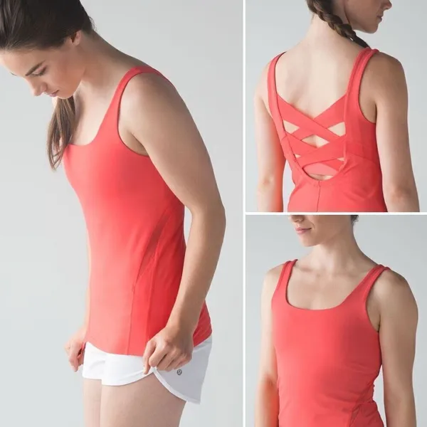 Lululemon Rise and Flow Tank in Cape Red Size 6 - Image 4