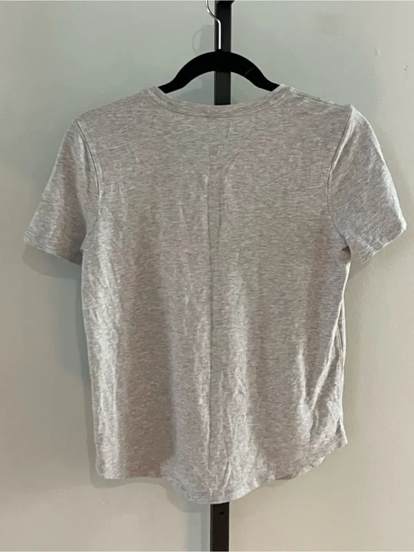 Lululemon Grey Athleisure T-Shirt - Image 2