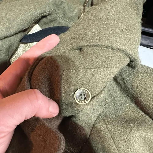 Guess Wool‎ Blend Coat Women M Brown Double Breasted Hooded Vintage Academia - Image 16