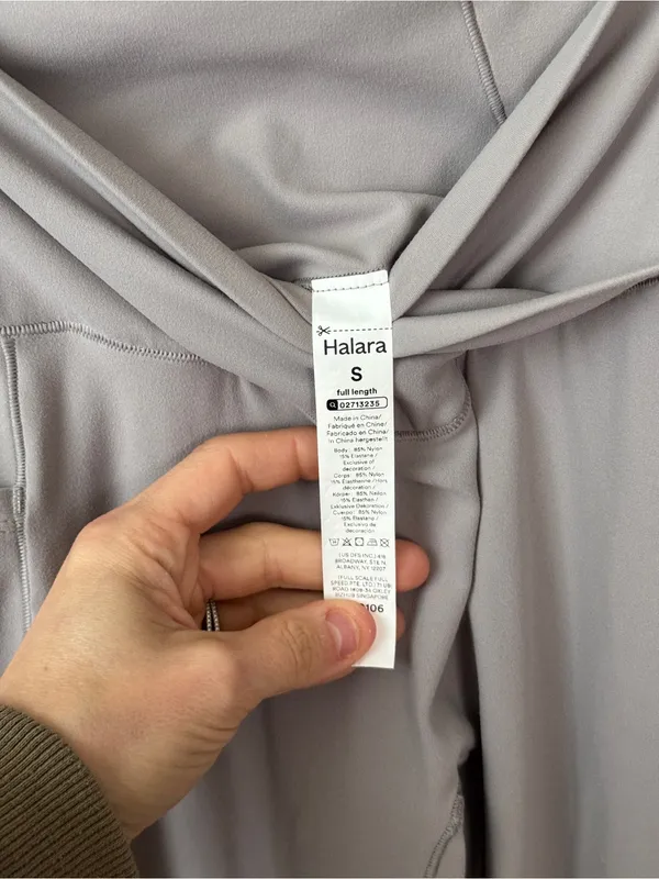 Halara SoftlyZero Crossover Pocket Plain Leggings UPF50+ high rise workout - Image 3