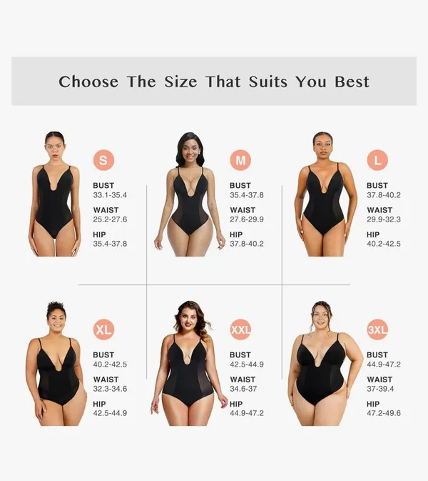 Feelingirl Thong Shapewear Bodysuit for Women Tummy Control Body Shaper U Plunge Fajas Colombianas Waist Trainer Corset - Image 4