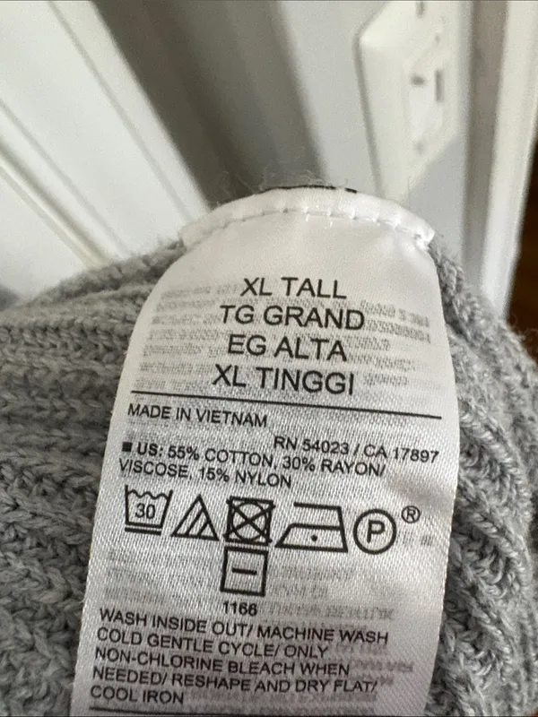 Old Navy Gray Open Front Longline Duster Cardigan Sweater Size XL Tall Pockets - Image 4