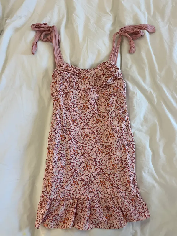 Pink Floral Dress - Image 2