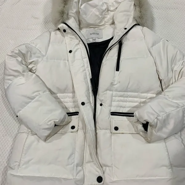 10 Crosby Derek Lam White Puffer Jacket - Image 2