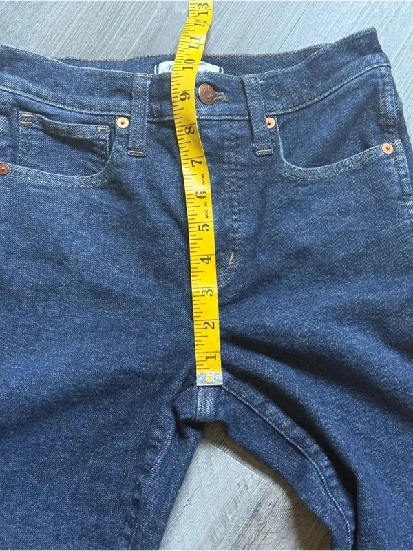 Madewell Mid Rise Stovepipe Jeans Dark Wash 25” Waist - Image 7