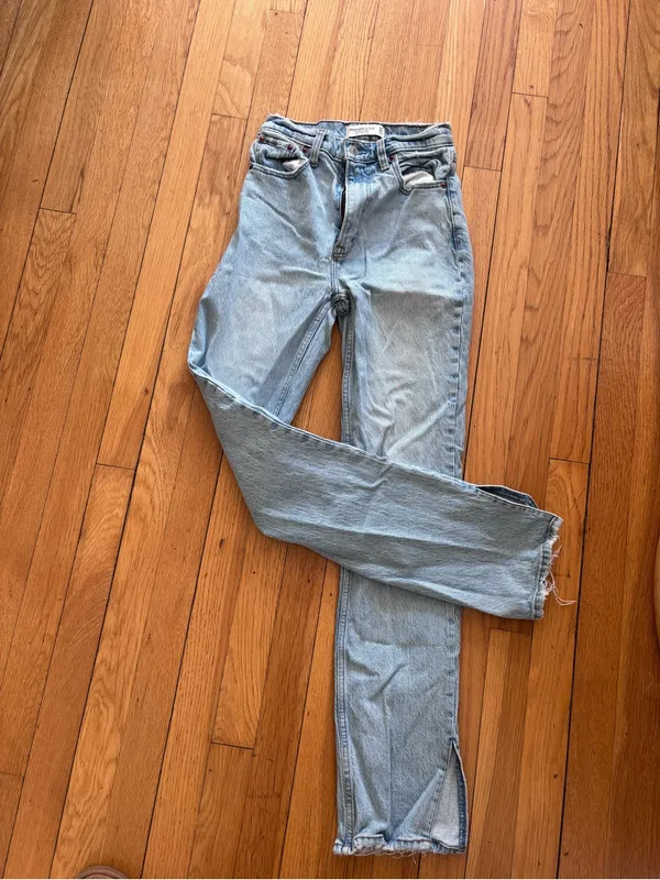 Abercrombie & Fitch 90s Double High Rise Jeans | Size 23 / 00 - Image 2