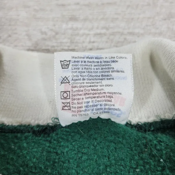 VTG Hanes Washington Evergreen State USA Collar Sweatshirt XL Green Marilyn ‘92 - Image 9