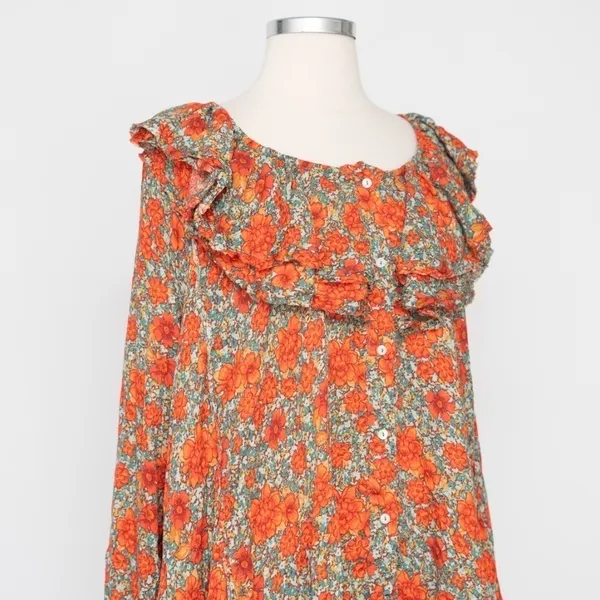 Free People. Loretta Floral Oversized‎ Top. - Image 10