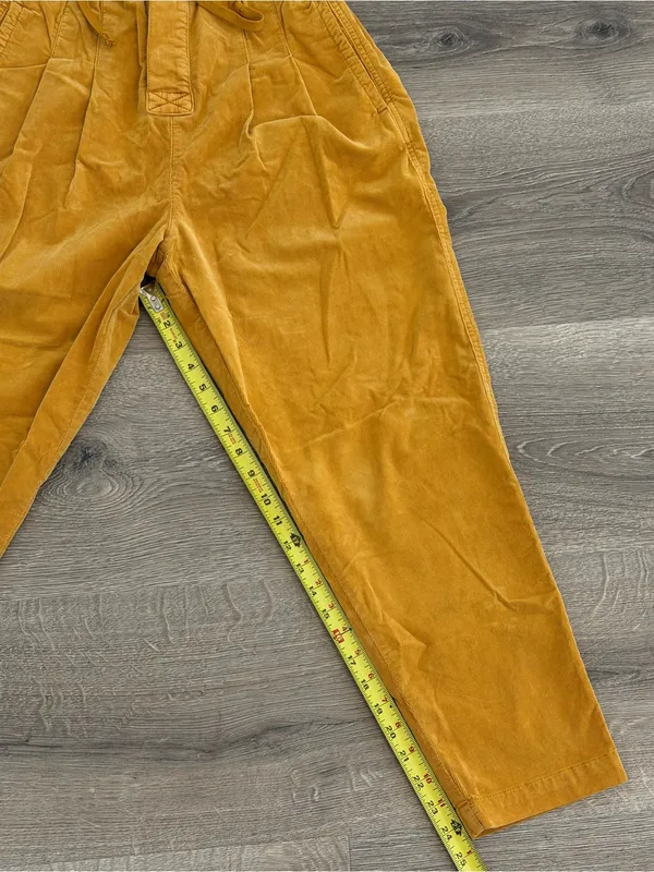 Free People Mustard Corduroy Paperbag Waist Pants - Image 7