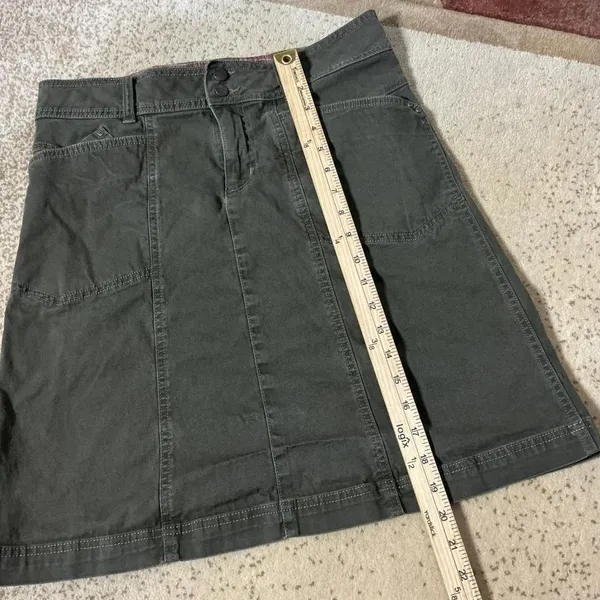 Royal Robbins Brown Cotton‎ Stretch Utility Mini Skirt Size 6 ROYNP-S05 - Image 2