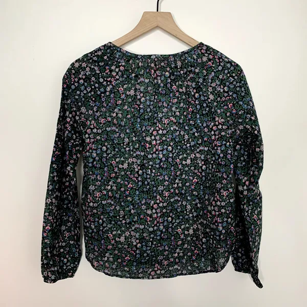 Roller Rabbit Moonflower Floral Lucy Top Midnight New Womens Size Small - Image 3