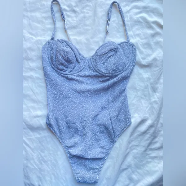 Vintage y2k Victoria’s Secret Gold Label Silver Glitter Lingerie Bodysuit M - Image 8