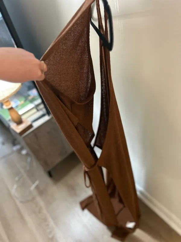 Brown SHEIN vacation cover up dress - Image 3