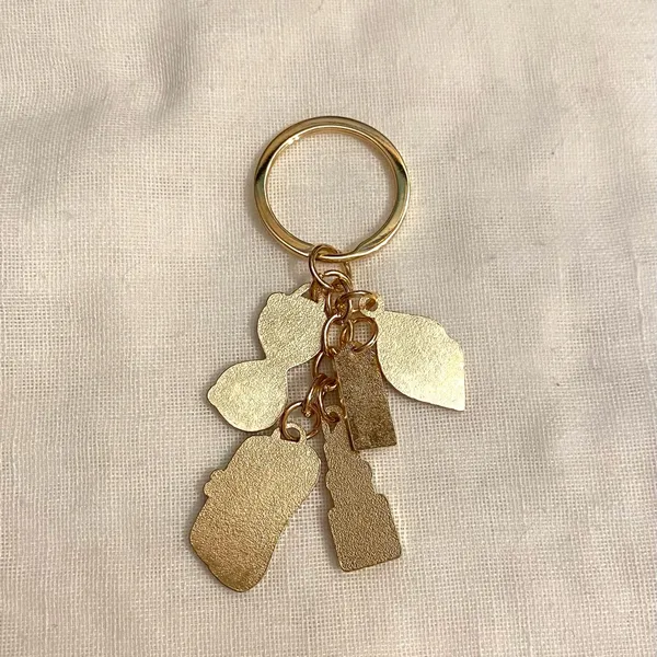 Glam Keychain/Bag Charm with Charms Is Cute and Girly and Functional - Image 2
