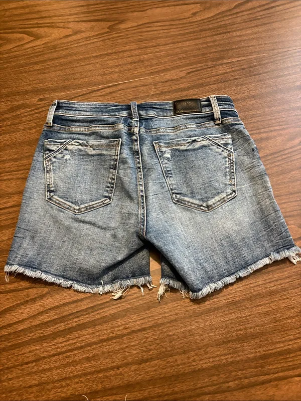 Buckle Black Size 26 Distressed Blue Denim Shorts Fit No 53 - Image 2