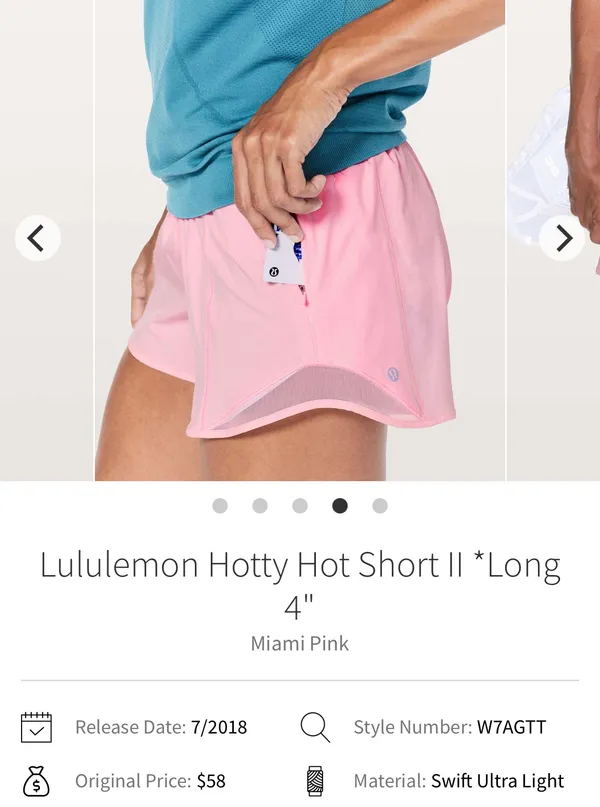 Lululemon Hotty Hot Short II - Image 2