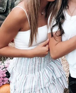 SheIn White Tiny Crop Top - Image 2