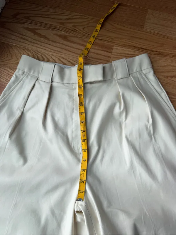 Banana Republic Cruise Cropped Wide Leg Pants Cream NWT 10 - Image 9