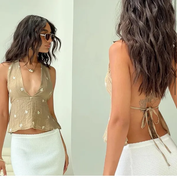 Princess Polly Halter Shirt - Image 2