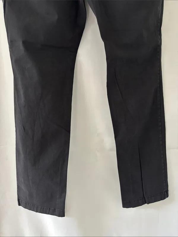 Merona Men's Black Chino Pants 33x32 Slim Straight Stretch Cotton Casual Work - Image 9