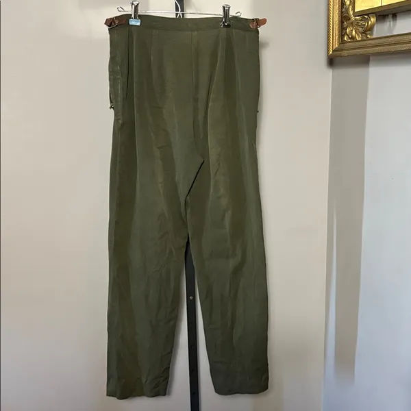 Lauren Ralph Lauren LRL VINTAGE Size 8 Olive Drab Pants - Image 2
