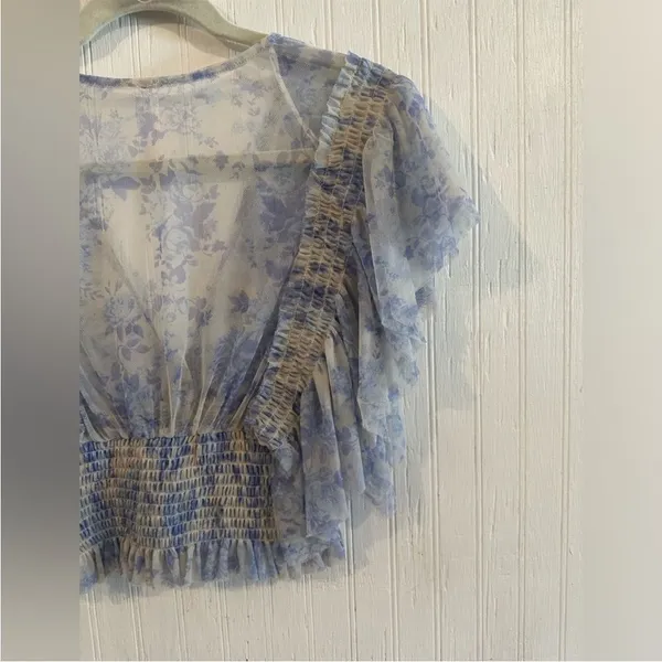 FREE PEOPLE‎ WOMEN'S SUGAR MESH BLOUSE NWT small - Image 7