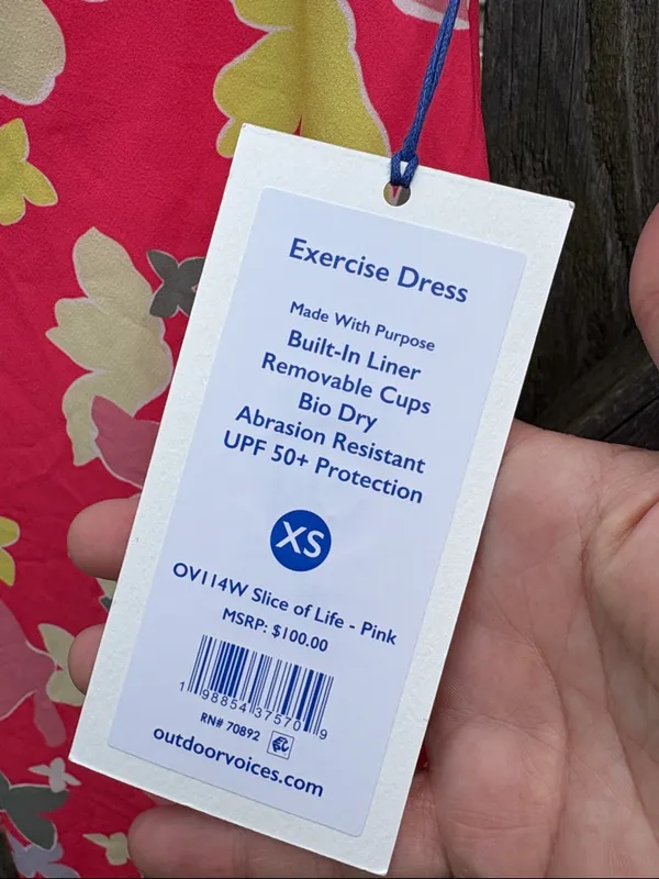 NWT Outdoor Voices Slice of Life Sports Dress Size XS Retail $100.00 - Image 6