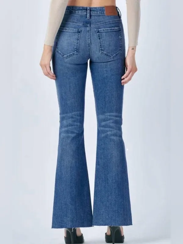 Hidden Jeans Happi Front Slit Flare Jeans - Image 3