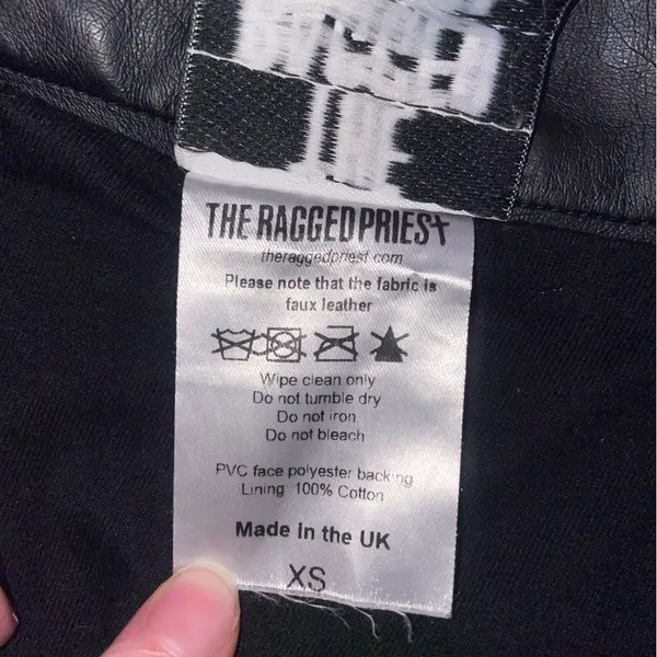 The Ragged Priest XS Revolver Pants Black and Blue Colorblock Pants - Image 10
