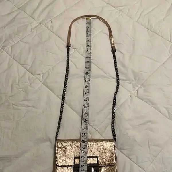 TopShop Gorgeous gold crossbody handbag EUC - Image 12