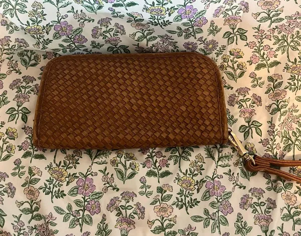 Italian leather wristlet Brown - Image 3