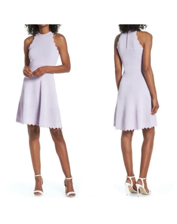 Nordstrom NWOT Lavender Fit and Flare Dress - Image 2