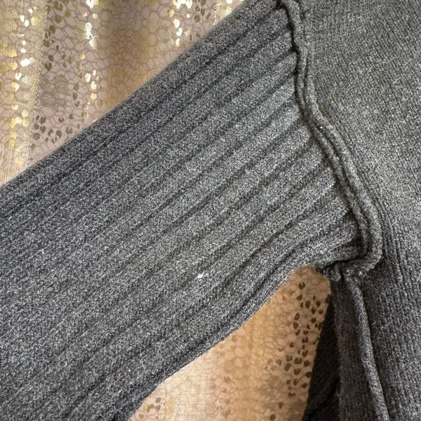Free People Orion Charcoal Gray A-Line Tunic Oversized Sweater XS - Image 6