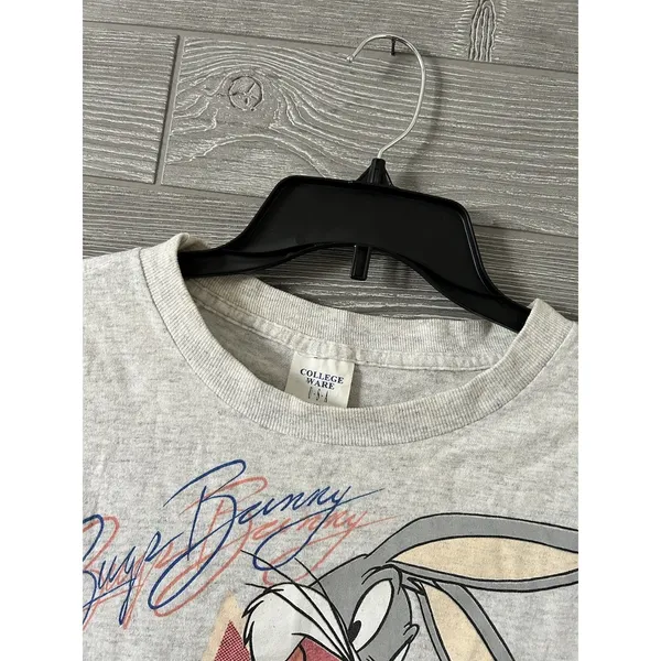 Vintage 1994 Warner‎ Bros Bugs Bunny Graphic T Shirt College Ware USA One size - Image 5