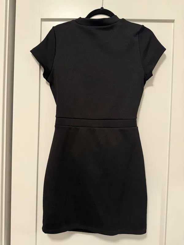 Black H&M Divided Mini Sweater Dress - Image 10