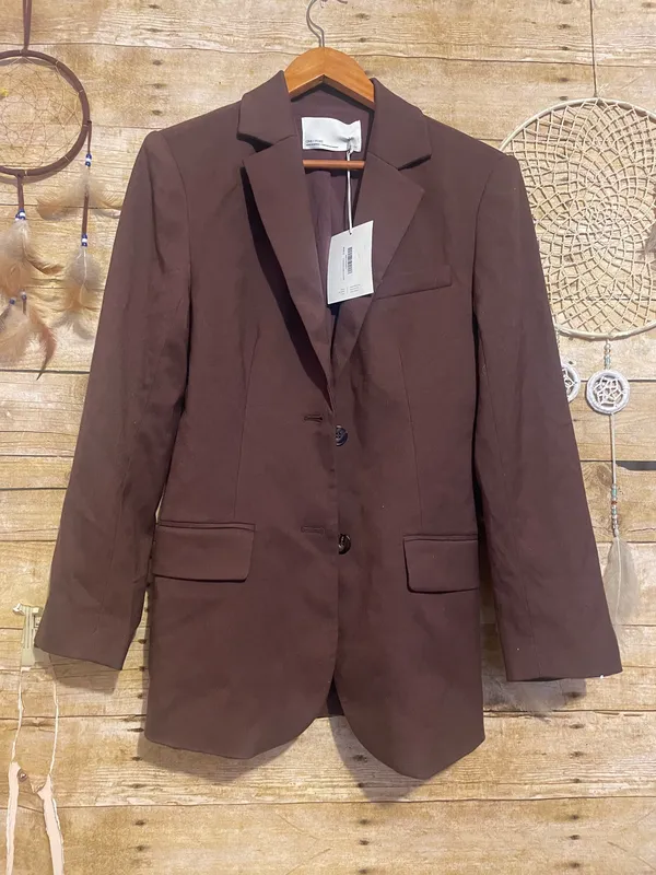 NWT Oak & Fort A line Blazer in Deep Mahogany - Image 3