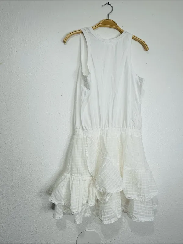 Heartloom White Tiered Ruffle Tank Dress - Image 5