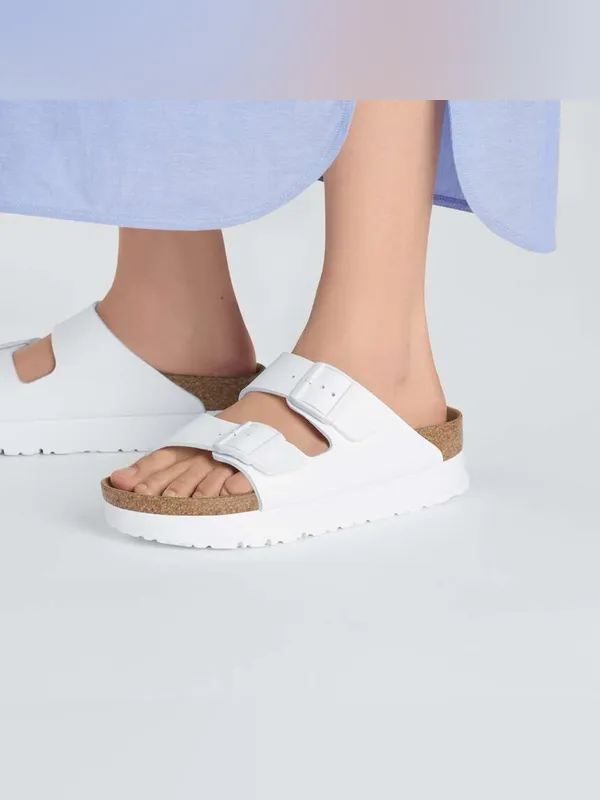 Birkenstock Papillio Arizona Flex Platform Sandals in White 39 8.5 - Image 3